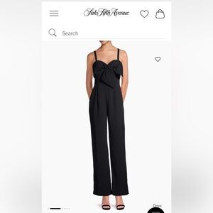 NWOT - Lilly Pulitzer - Black 
Kavia Bow Jumpsuit- Size 6